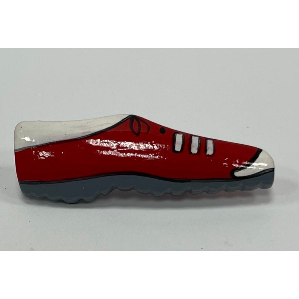 Cute 



Red and White Sneaker Pin/Brooch.  WA407